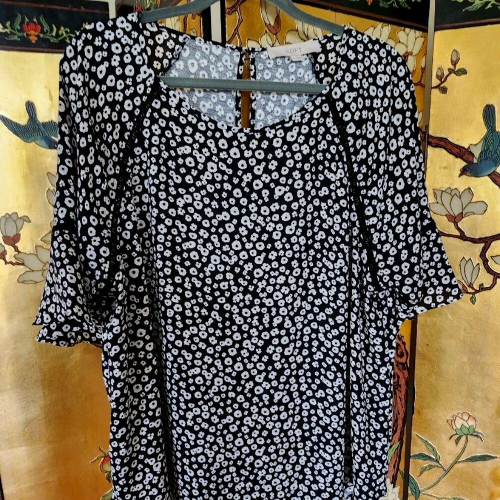 Loft floral print top XL
